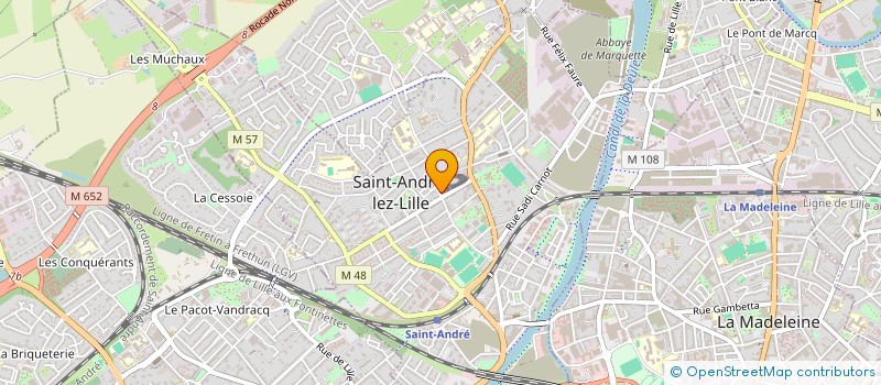 localisation de l'entreprise SCI DU 4 RUE GEORGES MAERTENS  SAINT-ANDRE-LEZ-LILLE