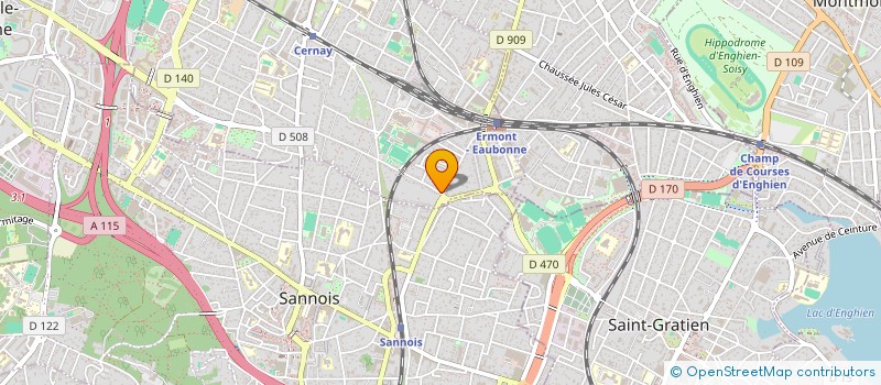 localisation de l'entreprise SCI DU 4 RUE JOSSELIN à ERMONT
