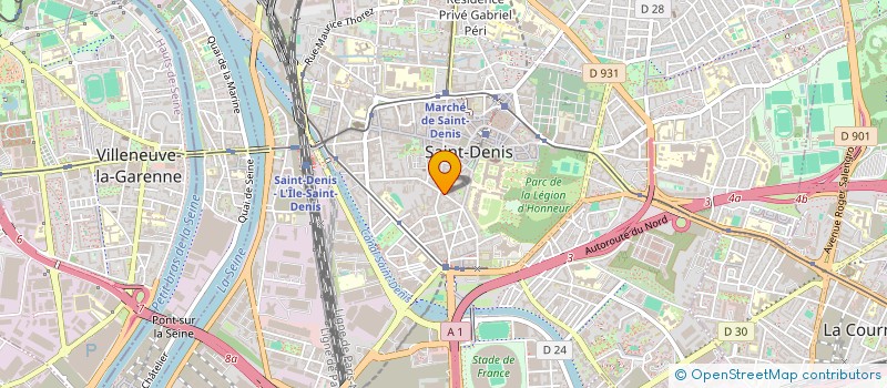 localisation de l'entreprise SCI DU 4 RUE LANNE à SAINT-DENIS