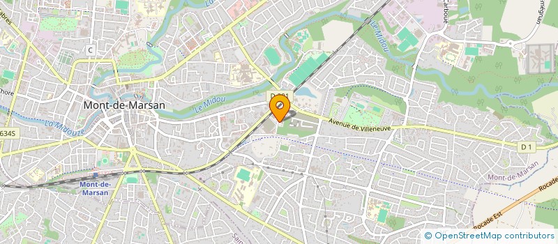 localisation de l'entreprise SCI DU 4 RUE LAUBANER à MONT-DE-MARSAN