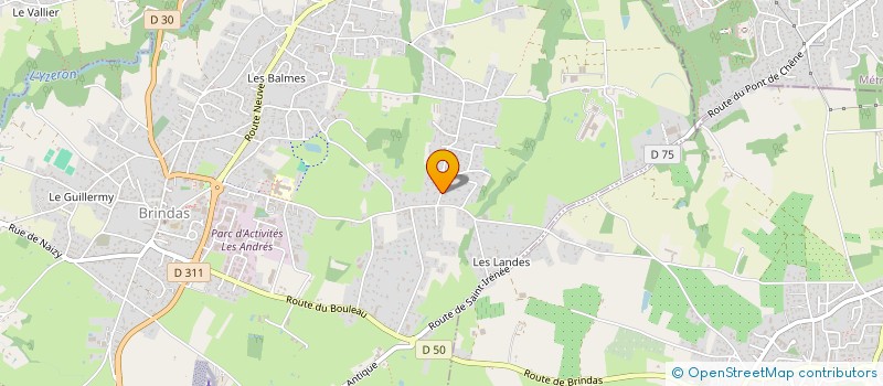 localisation de l'entreprise SCI DU 4 RUE MARTIN BASSE  BRINDAS