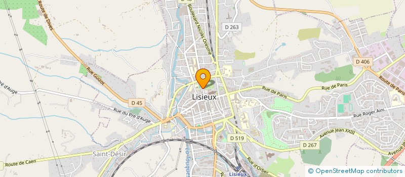 localisation de l'entreprise SCI DU 4 RUE PIERRE DE COUBERTIN à LISIEUX