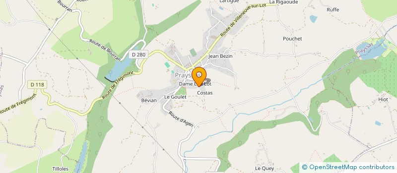 localisation de l'entreprise SCI DU 4 SEPTEMBRE à PRAYSSAS