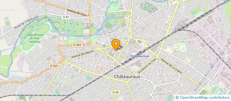 localisation de l'entreprise SCI DU 40 AV DES MARINS à CHATEAUROUX