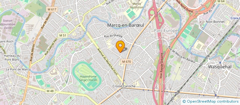 localisation de l'entreprise SCI DU 40 AVENUE DE VERDUN à MARCQ-EN-BARŒUL