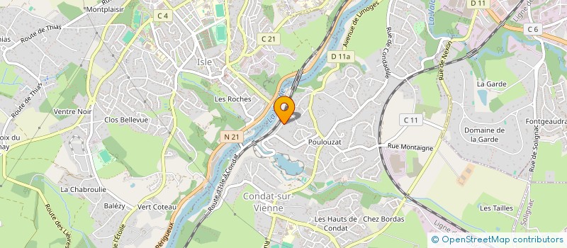 localisation de l'entreprise SCI DU 40 AVENUE DES RUCHOUX  CONDAT-SUR-VIENNE