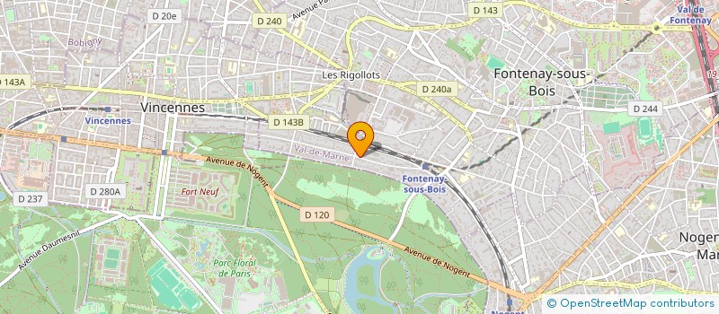 localisation de l'entreprise SCI DU 40 AVENUE FOCH  FONTENAY-SOUS-BOIS