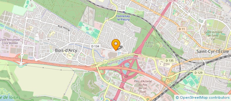 localisation de l'entreprise SCI DU 40 AVENUE JEAN JAURES  BOIS-D'ARCY