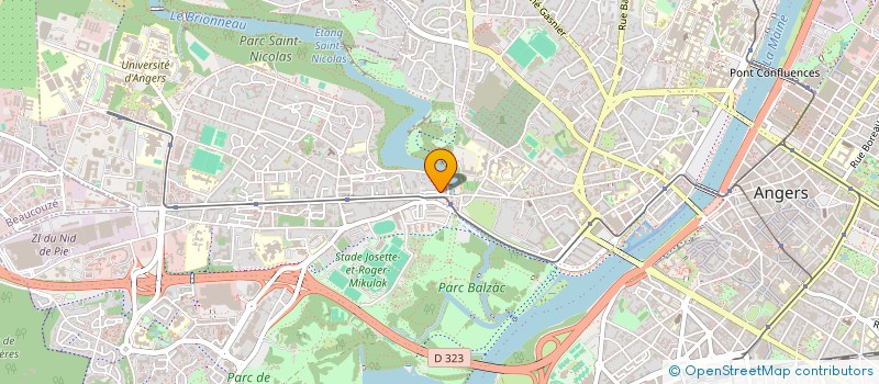 localisation de l'entreprise SCI DU 40 BIS AVENUE PATTON à ANGERS