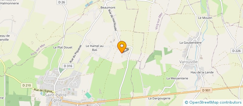 localisation de l'entreprise SCI DU 40 QUAI DE CALIGNY  SAINT-PIERRE-EGLISE