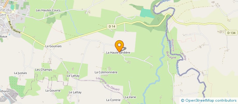 localisation de l'entreprise SCI DU 40 ROUTE DE ST JAMES  LOUVIGNE-DU-DESERT