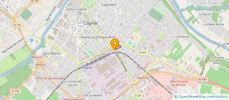 localisation de l'entreprise SCI DU 40 RUE DE LA PALLUE à COGNAC