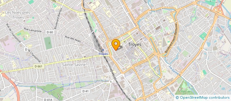 localisation de l'entreprise SCI DU 40 RUE DU PALAIS DE JUSTICE à TROYES