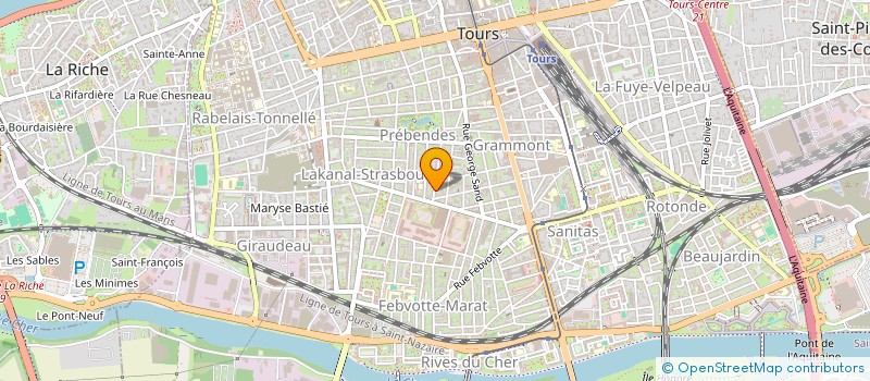 localisation de l'entreprise SCI DU 40 RUE JACQUES CARTIER  TOURS