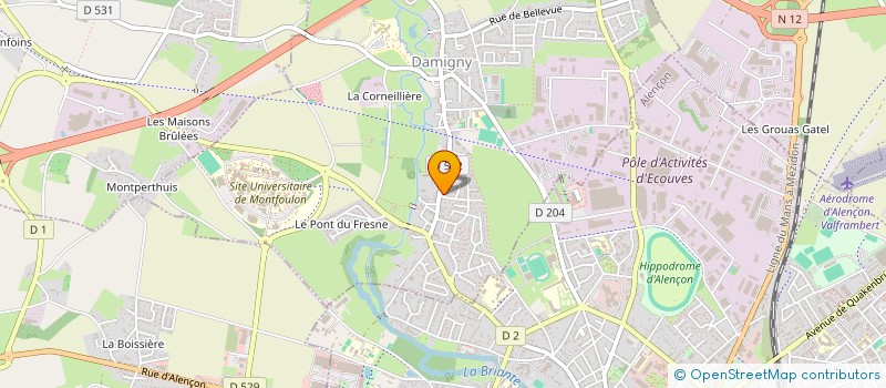 localisation de l'entreprise SCI DU 40BIS RUE PRINCIPALE à DAMIGNY
