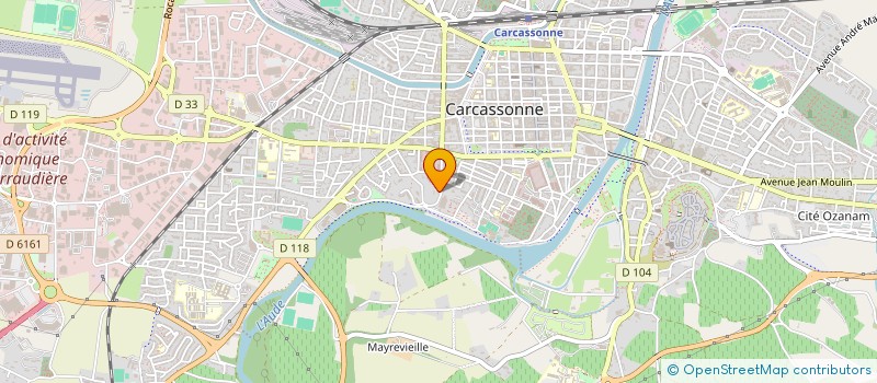 localisation de l'entreprise SCI DU 41 R G CLEMENCEAU à CARCASSONNE