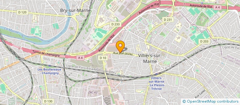 localisation de l'entreprise SCI DU 41 RUE JEAN JAURES  VILLIERS-SUR-MARNE