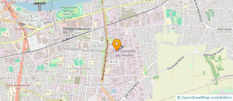 localisation de l'entreprise SCI DU 417  DECINES-CHARPIEU