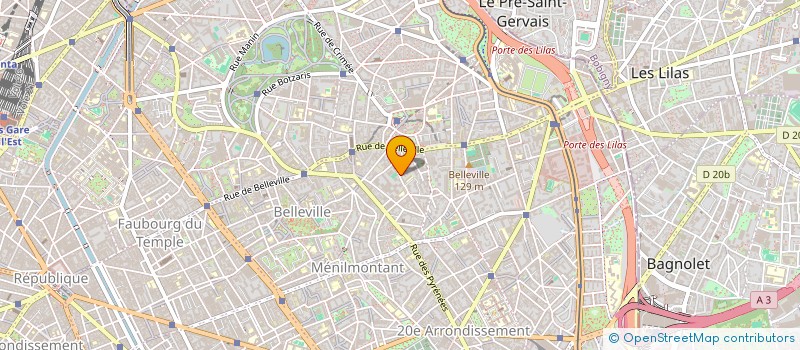 localisation de l'entreprise SCI DU 42 52 RUE OLIVIER METRA  PARIS