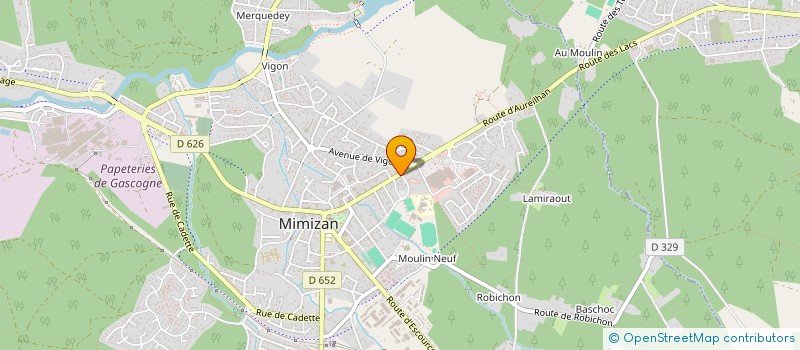 localisation de l'entreprise SCI DU 42 AV DE BORDEAUX  MIMIZAN