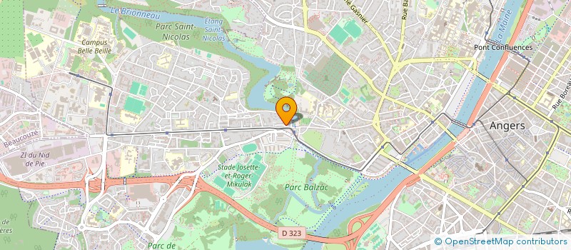 localisation de l'entreprise SCI DU 42 AV G PATTON à ANGERS