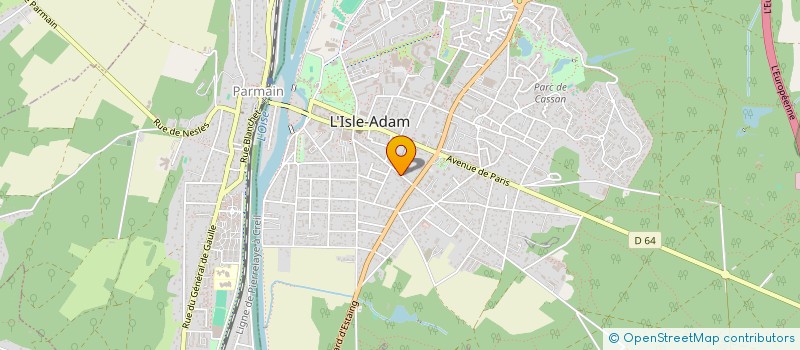 localisation de l'entreprise SCI DU 42 AVE DES BONSHOMMES  L'ISLE-ADAM