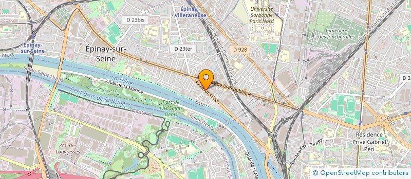 localisation de l'entreprise SCI DU 42 BD FOCH  EPINAY-SUR-SEINE