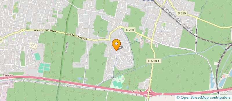 localisation de l'entreprise SCI DU 42 BIS RUE GRANGENEUVE  LE TEICH