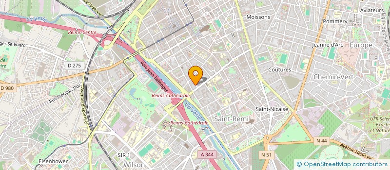 localisation de l'entreprise SCI DU 42 BOULEVARD POMMERY  REIMS