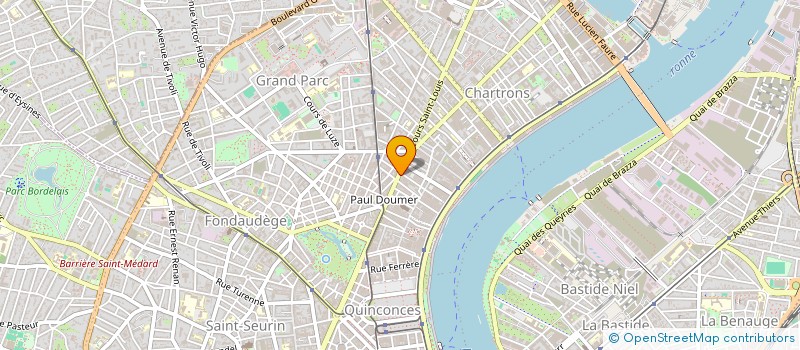 localisation de l'entreprise SCI DU 42 COURS PORTAL  BORDEAUX