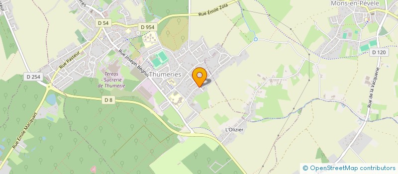 localisation de l'entreprise SCI DU 42 PIERRE VIENOT  THUMERIES