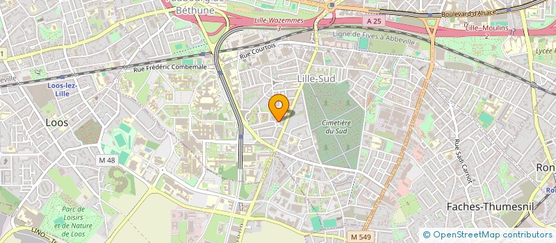 localisation de l'entreprise SCI DU 42 R PIERRE CURIE à LILLE