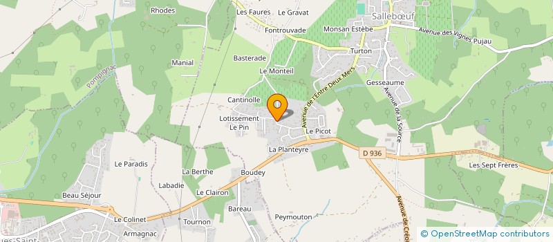 localisation de l'entreprise SCI  DU 42 RUE CHANTECRIT  SALLEBUF