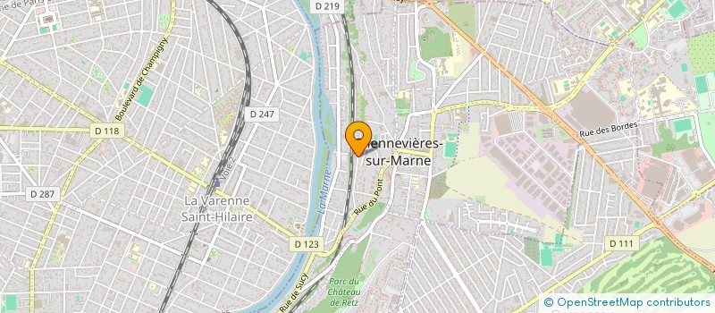 localisation de l'entreprise SCI DU 43 AV DE LA GARE  CHENNEVIERES-SUR-MARNE