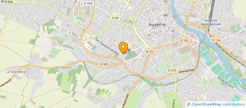 localisation de l'entreprise SCI DU 43 AVENUE HOCHE à AUXERRE