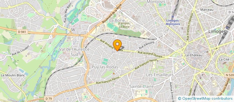 localisation de l'entreprise SCI DU 43 BIS RUE FENELON à LIMOGES