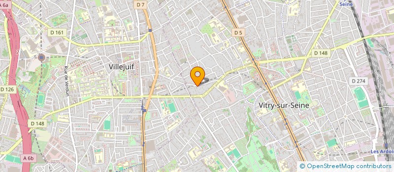 localisation de l'entreprise SCI DU 43 RUE CAMELINAT  VITRY-SUR-SEINE