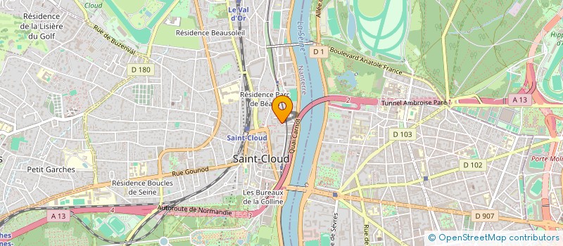 localisation de l'entreprise SCI DU 43 RUE DE DUNKERQUE à SAINT-CLOUD