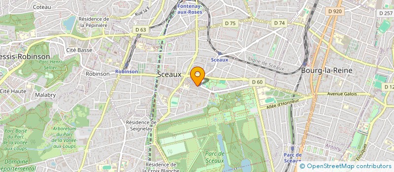 localisation de l'entreprise SCI DU 43 RUE DE HOUDAN A SCEAUX à SCEAUX