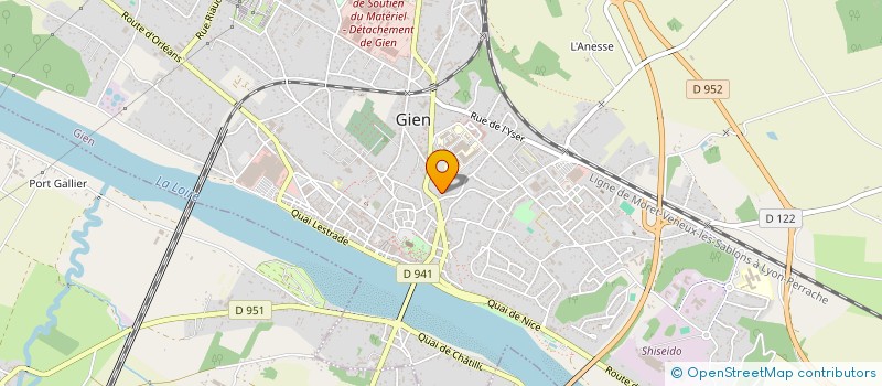 localisation de l'entreprise SCI DU 43 RUE DU PONT BOUCHEROT à GIEN
