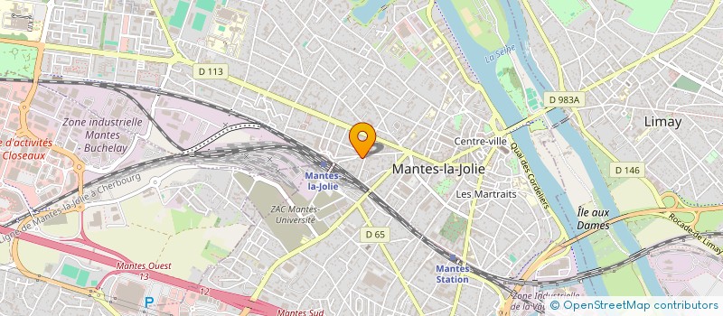 localisation de l'entreprise SCI DU 43 RUE F.ROOSEVELT  MANTES-LA-JOLIE