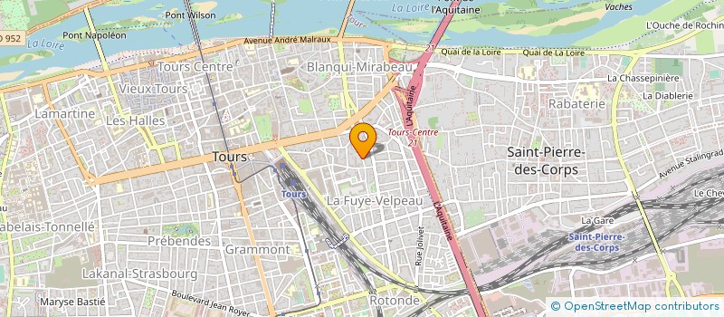 localisation de l'entreprise SCI DU 43 RUE JEAN JACQUES  TOURS