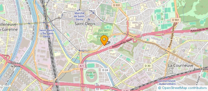 localisation de l'entreprise SCI DU 43 RUE LESNE à SAINT-DENIS