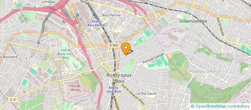 localisation de l'entreprise SCI DU 43 RUE ROBESPIERRE à ROSNY-SOUS-BOIS