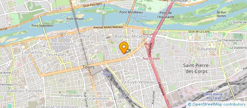 localisation de l'entreprise SCI DU 43 RUE TRAVERSIERE  TOURS