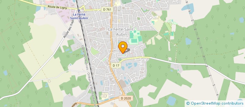localisation de l'entreprise SCI DU 44  LIGNY-LE-RIBAULT