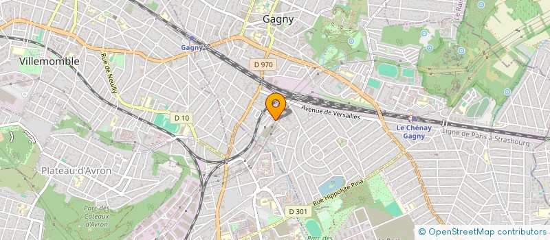 localisation de l'entreprise SCI DU 44 à GAGNY