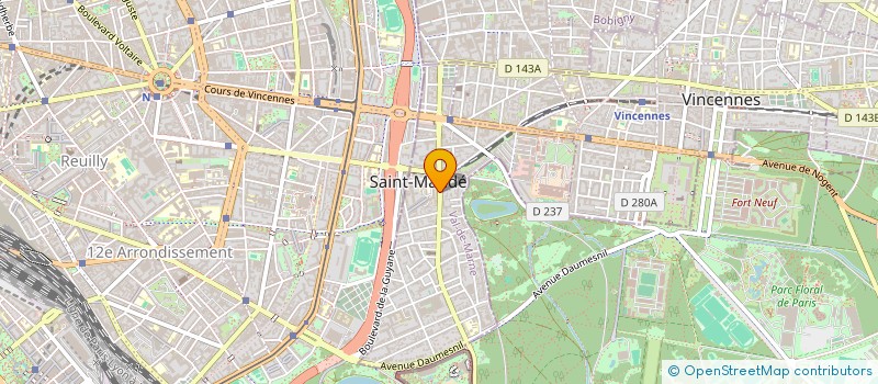 localisation de l'entreprise SCI DU 44 AVENUE DU GENERAL DE GAULLE à SAINT-MANDE