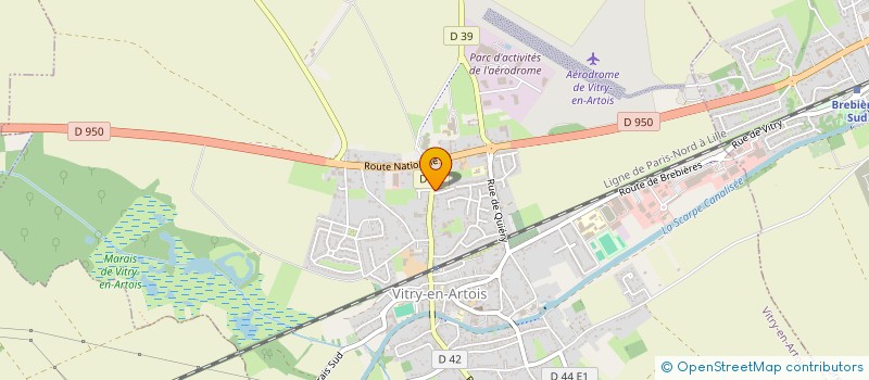 localisation de l'entreprise SCI DU 44 BIS  VITRY-EN-ARTOIS