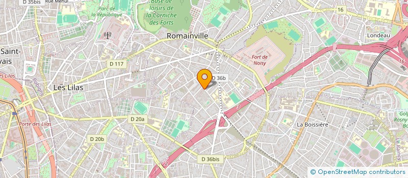 localisation de l'entreprise SCI DU 44 RUE BENFLEET à ROMAINVILLE
